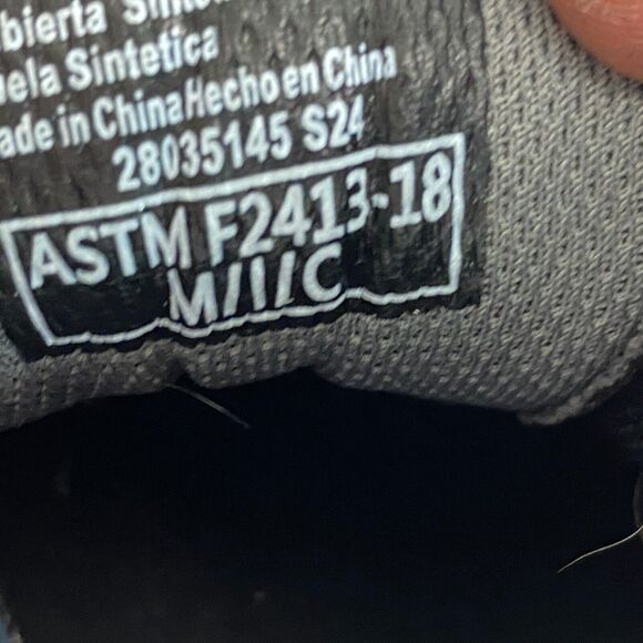 BRAHMA Steel Toe Safety Work Shoes Mens 7 Black Low Top Shoes Workwear - Picture 11 of 12